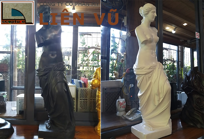 Tượng cô gái bằng composite nghệ thuật