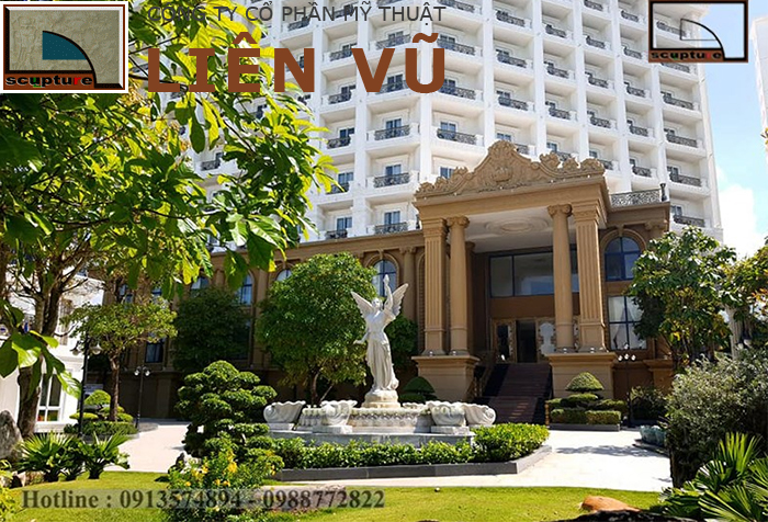 Tượng cô gái trang trí cảnh quan