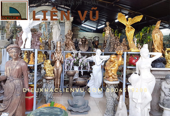 Tượng cô gái trang trí