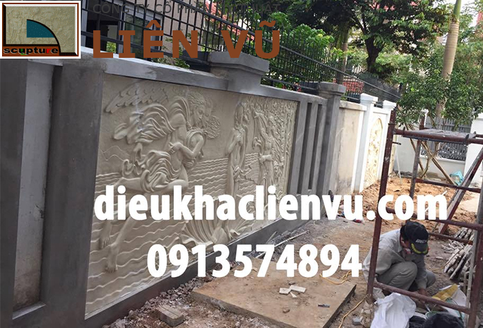 Ý tưởng ứng dụng phù điêu trang trí sân vườn