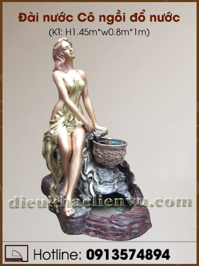 Đài nước Cô ngồi đổ nước