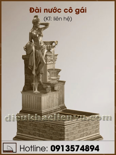 Đài nước cô gái composite