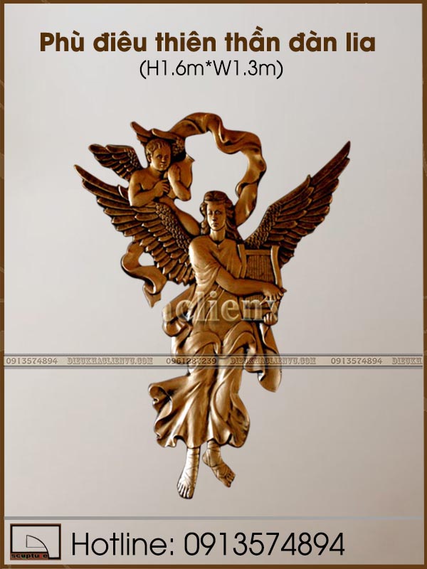 Phù điêu Thiên thần đàn lia