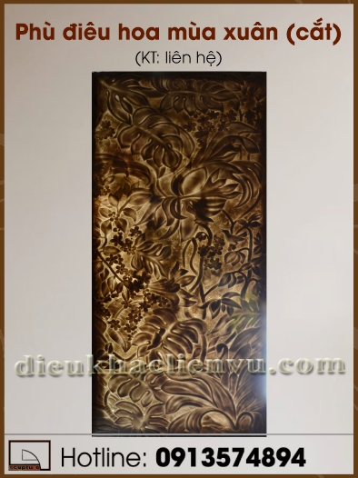 Phù điêu hoa mùa xuân (cắt)