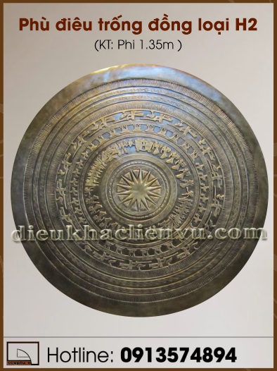 Phù điêu trống đồng loại H2