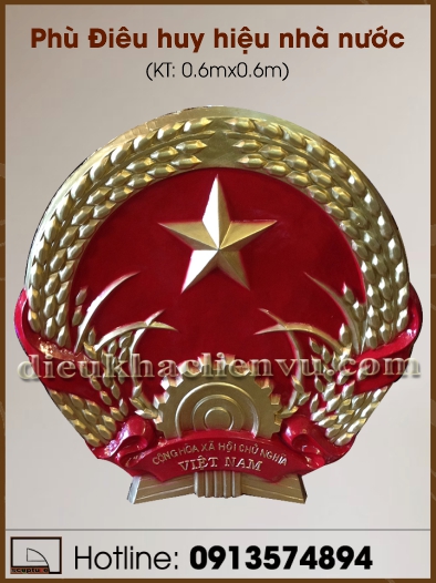 Phù Điêu Quốc huy Việt Nam