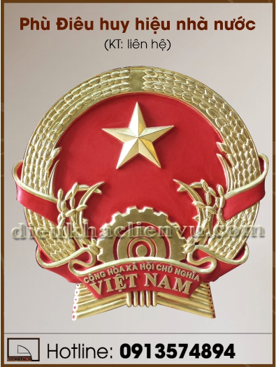 Phù Điêu Quốc huy Việt Nam