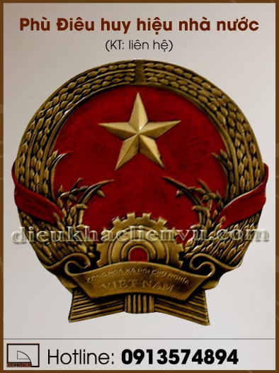 Phù Điêu Quốc huy Việt Nam