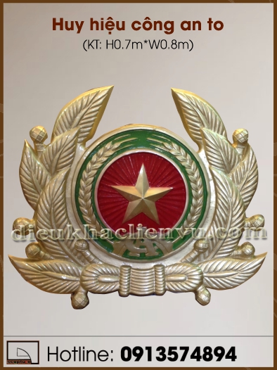 Huy hiệu công an to