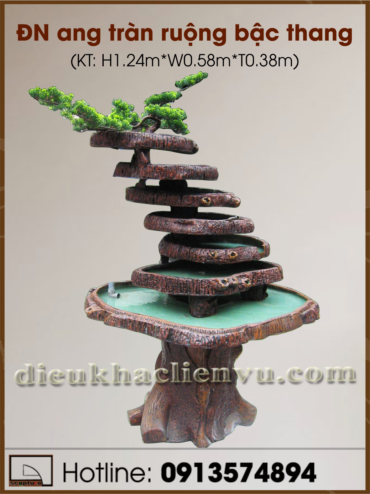 Đài nước ang tràn ruộng bậc thang