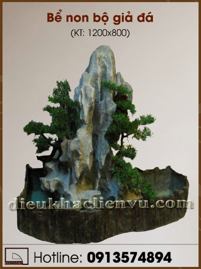 Bể non bộ giả đá