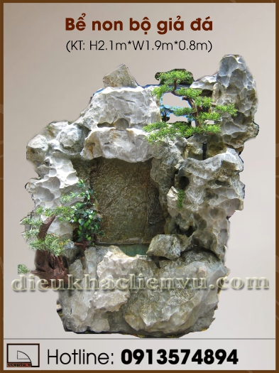 Bể non bộ giả đá