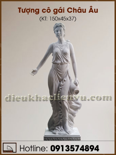 Tượng cô gái Châu Âu