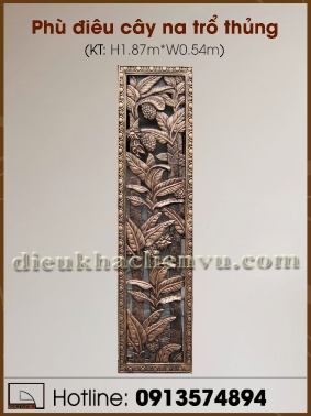 Phù điêu cây na trổ thủng