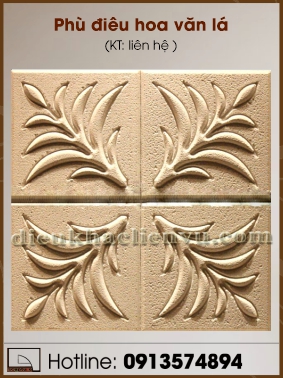 Phù điêu hoa văn lá