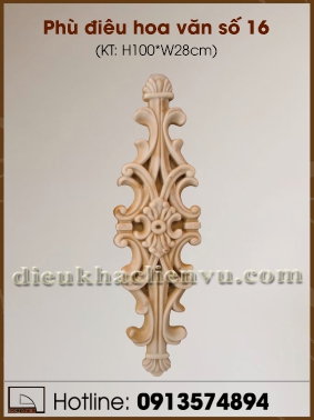 Phù điêu hoa văn số 16