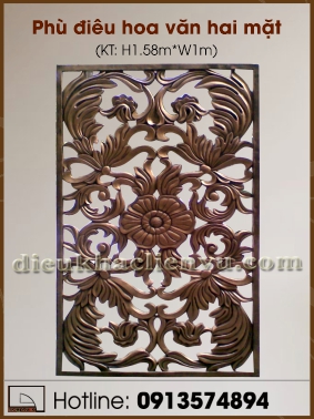 Phù điêu hoa văn hai mặt