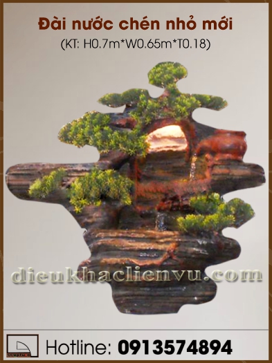 Đài nước chén nhỏ mới
