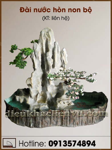 Đài nước hòn non bộ