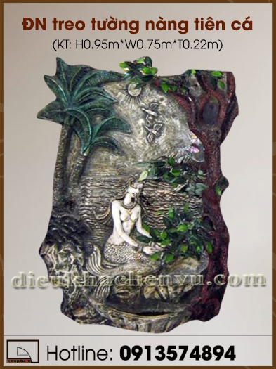 Đài nước treo tường nàng tiên cá