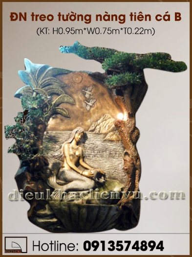 Đài nước treo tường nàng tiên cá B
