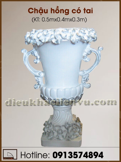 Chậu hồng có tai