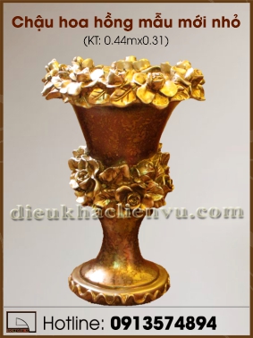 Chậu hoa hồng mẫu mới nhỏ