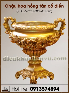 Chậu hoa hồng tân cổ điển