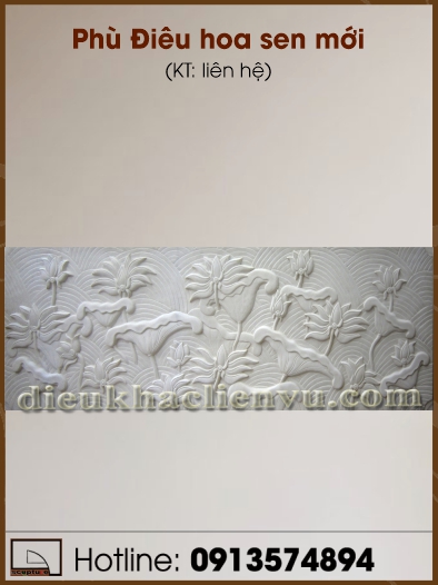 Phù Điêu hoa sen mới