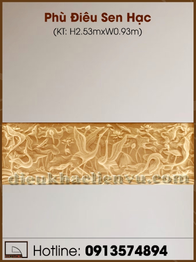 Phù Điêu Sen Hạc