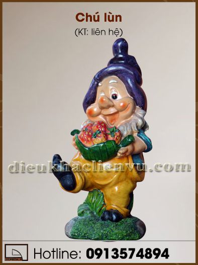 Tượng chú Lùn trang trí composite