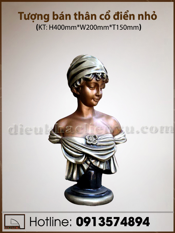 Tượng bán thân cổ điển nhỏ