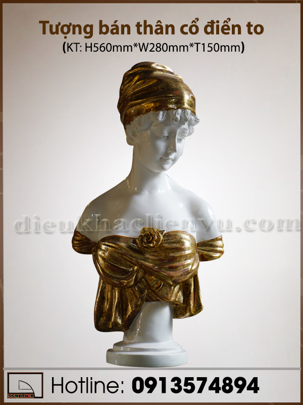 Tượng bán thân cổ điển to