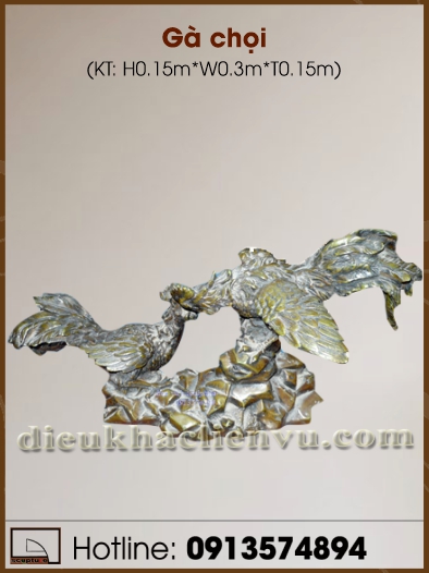 Gà chọi bằng chất liệu composite