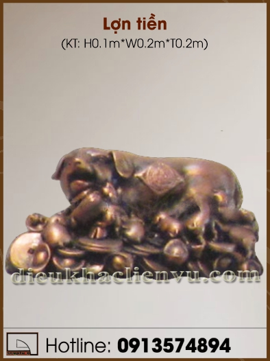 Lợn tiền bằng composite