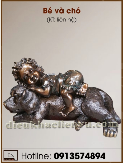 Tượng bé và chó