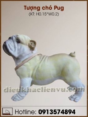 Tượng chó Pug