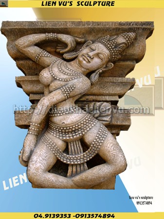 Phù điêu cột Chàm