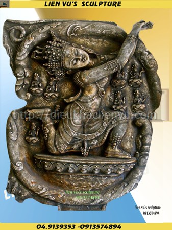 Phù điêu điệu múa Apsara