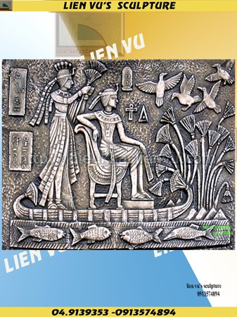Phù điêu thuyền Ai Cập to