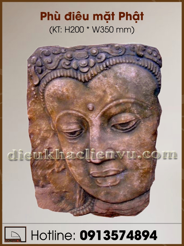 Phù điêu mặt Phật
