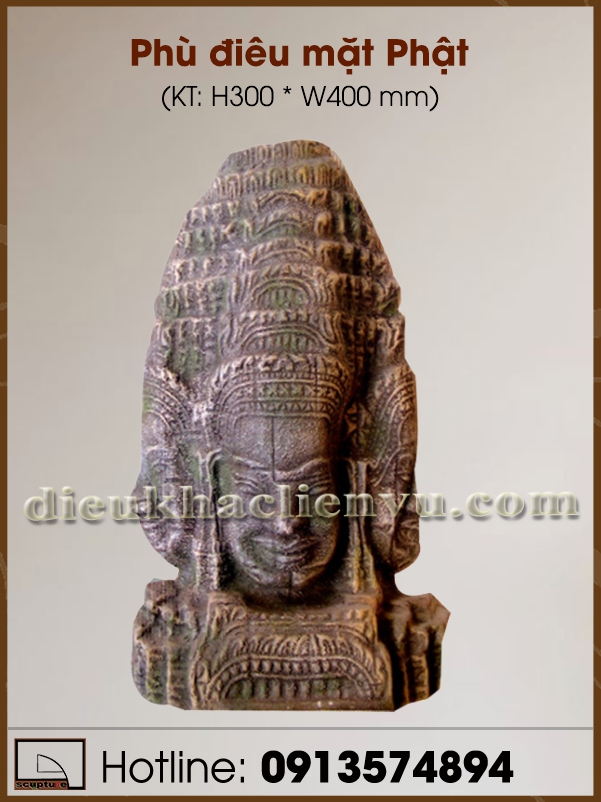 Phù điêu mặt Phật