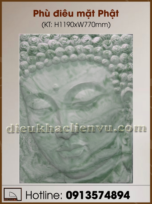 Phù điêu mặt Phật