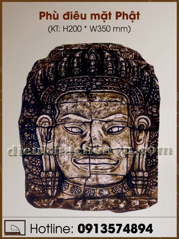 Phù điêu mặt Phật