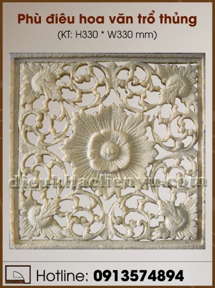 Phù điêu hoa văn trổ thủng