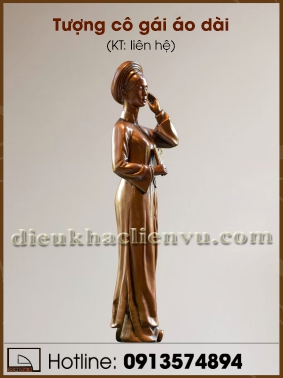 Tượng cô gái áo dài