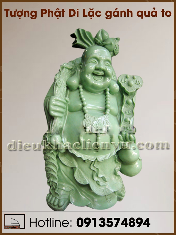 Tượng phật di lặc gánh quả to